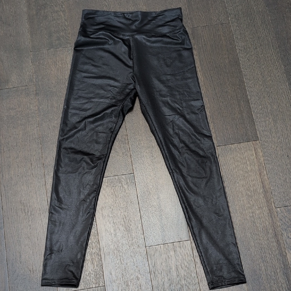 Black Shiny Leggings